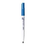 BIC (Blue) Office Whiteboard Markers (Fine-Bullet Tip | Pack of 12) - TheSteploBoards