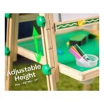 Crayola Wooden Art Easel for Kids, 2-in-1 Dry Erase Board & Chalkboard (18 x 42 Inch) - TheSteploBoards