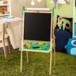 Crayola Wooden Art Easel for Kids, 2-in-1 Dry Erase Board & Chalkboard (18 x 42 Inch) - TheSteploBoards