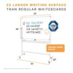 Double Sided (Magnetic) White Board Stand (White | 70 x 36 Inch) - TheSteploBoards