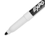 EXPO (Low-Odor) Black Whiteboard Markers (Fine Tip | Pack of 12) - TheSteploBoards