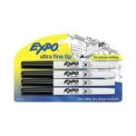 EXPO (Low-Odor) White Board Markers (Ultra-Fine Tip | Pack of 4) - TheSteploBoards