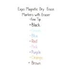 EXPO (Magnetic) White Board Markers With Eraser (Fine Tip | Pack of 8) - TheSteploBoards