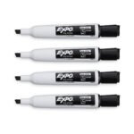 EXPO (Magnetic) Whiteboard Markers With Eraser (Chisel Tip | Pack of 4) - TheSteploBoards