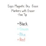 EXPO (Magnetic) Whiteboard Markers With Eraser (Fine Tip | Pack of 4) - TheSteploBoards