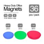 Heavy Duty Whiteboard Magnets, Multiple Sizes (Assorted | Pack of 36) - TheSteploBoards