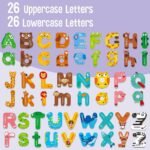 Magnetic Alphabet, 26 Uppercase & 26 Lowercase Letters - (Set of 52 | Ages 3+) - TheSteploBoards