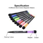 Magnetic & Low Odor Whiteboard Markers (Fine Tip | Pack of 8) - TheSteploBoards