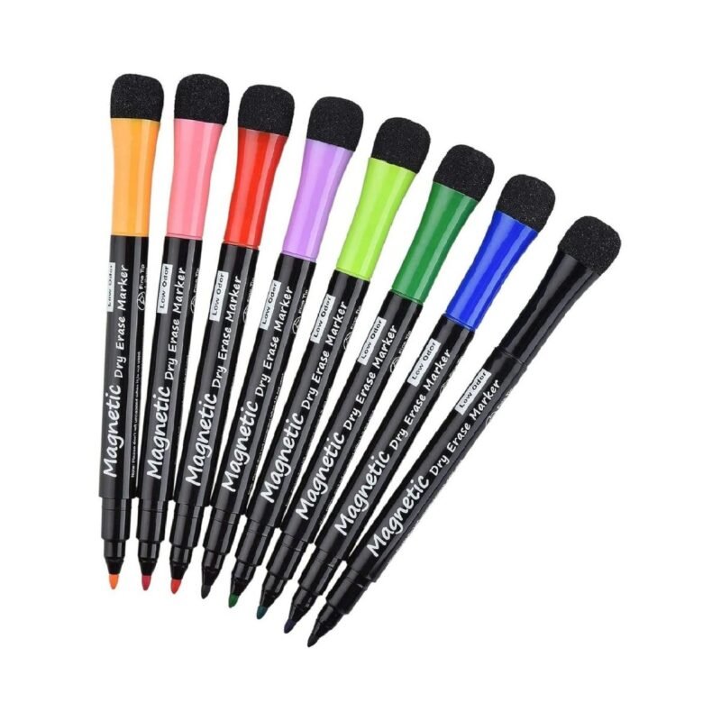 Magnetic & Low Odor Whiteboard Markers (Fine Tip | Pack of 8) - TheSteploBoards