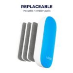 Replaceable (Magnetic) White Board Duster, 4 Pads (Blue | Pack of 1) - TheSteploBoards