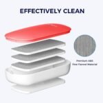 Replaceable (Magnetic) White Board Duster, 4 Pads (Red | Pack of 1) - TheSteploBoards