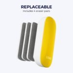 Replaceable (Magnetic) White Board Duster, 4 Pads (Yellow | Pack of 1) - TheSteploBoards