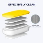 Replaceable (Magnetic) White Board Duster, 4 Pads (Yellow | Pack of 1) - TheSteploBoards