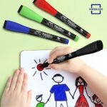 Scribbledo (Magnetic) Whiteboard Markers With Eraser (Fine Tip | Pack of 4) - TheSteploBoards