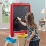 Step2 (Magnetic) Dual Sided Chalkboard & Whiteboard Easel for Kids (22 x 42 Inch) - TheSteploBoards