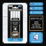 VersaChalk (3mm/ Fine Tip) White Chalkboard Chalk Markers (Pack of 4) - TheSteploBoards