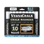 VersaChalk (Bold Tip/ 5mm) White Chalkboard Chalk Markers (Pack of 10) - TheSteploBoards