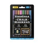 VersaChalk (Metallic/ Fine Tip/ 3mm) Liquid Chalk Markers (Pack of 8) - TheSteploBoards